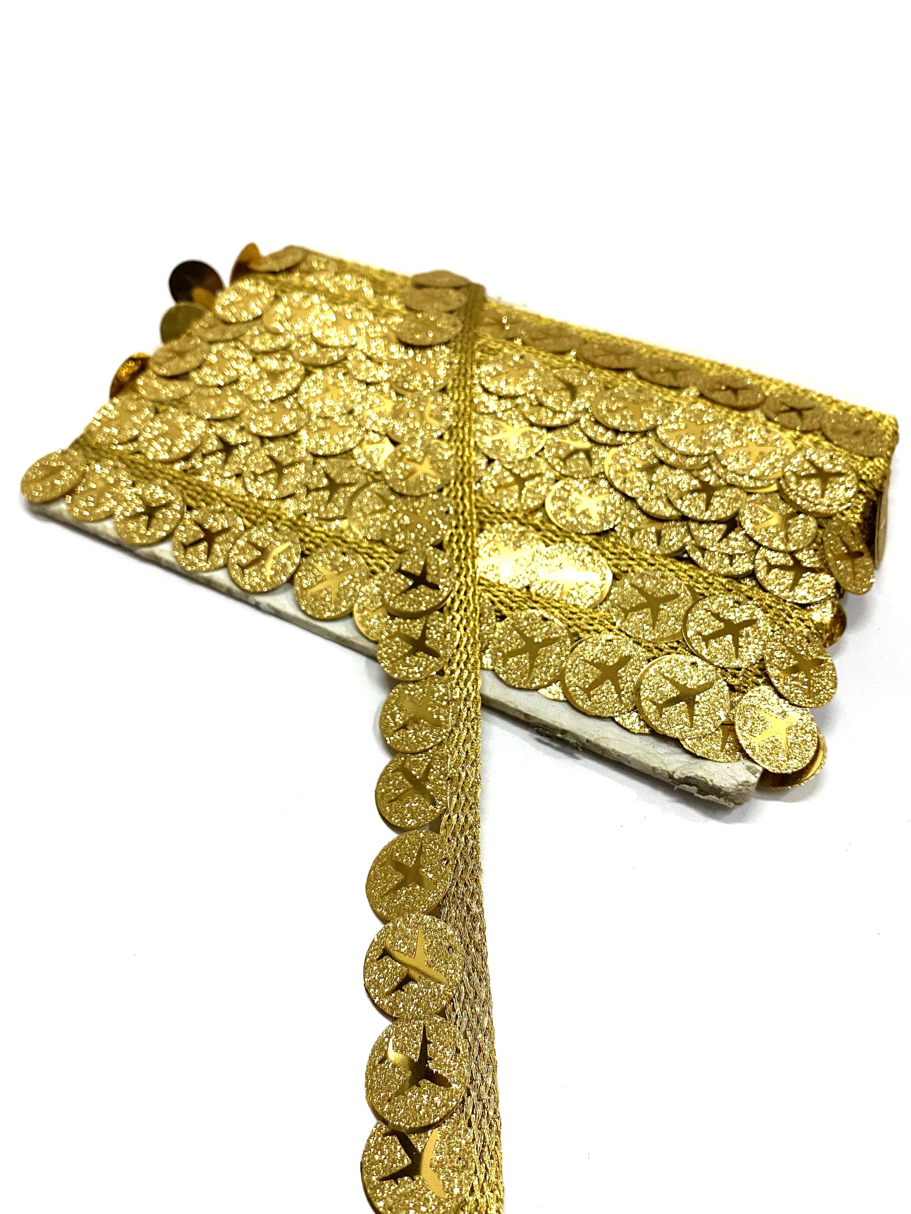 Hot Sale Sequin Lace Trim For Garments And Decorations