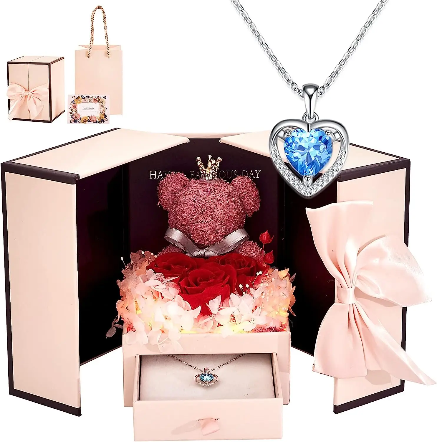 Romantic Surprise Gift Box For Wedding Guest Bride Groom Anniversary Bouquet Precious Special Top Quality  Gift