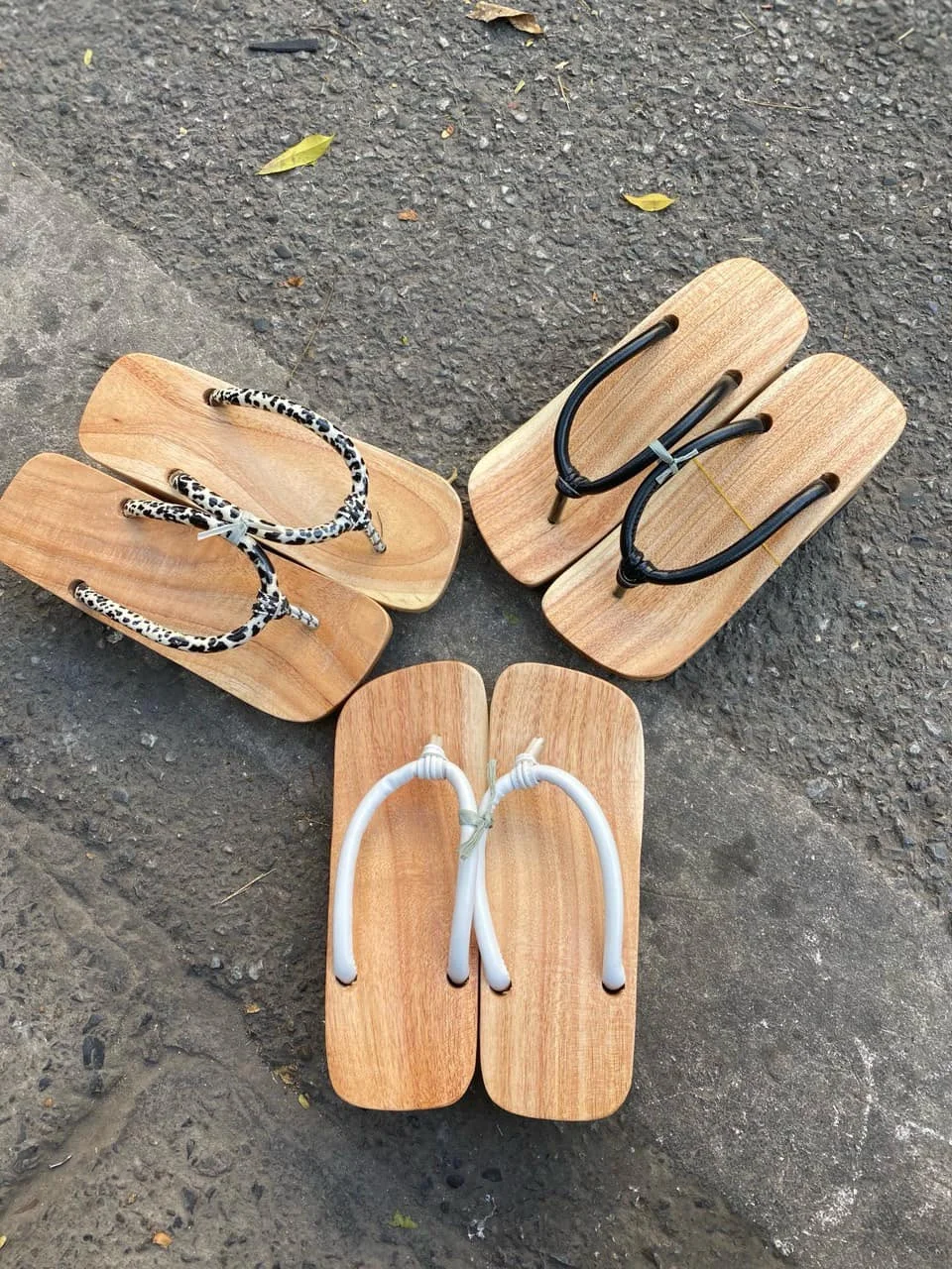 wedge heel women solid wood sole anti slip wooden sandal sole Wooden Clogs shoes