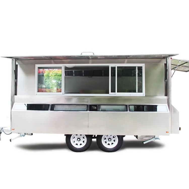 Hot sales Mobile Food Trailer Street Mobile Food Cart approved Factory Mobile Food Truck for Sale Steel American
