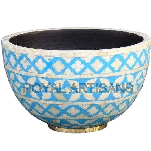 Best Selling Bone Inlay Chocolate Serving Bowl Handmade Bone Inlay Serving Bowl At Cheap Price