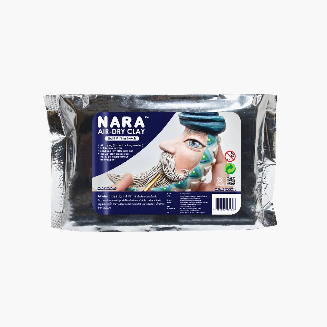 NON-TOXIC AIR-DRY MODELING CLAY (LIGHT&FIRM) 500 G. Light Weight High Quality Perfect for Doll, Model Making With finest Details