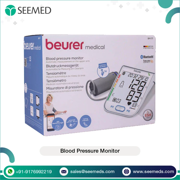 Highly Advanced Accurate Beurer Brand BP Apparatus Machine BM77 Digital BP Blood Pressure Monitors & Pulse Measurement Device