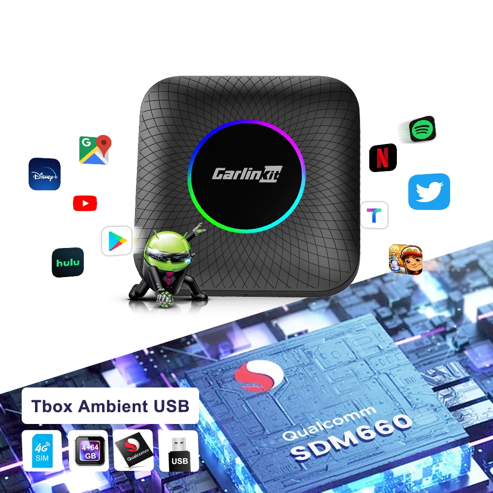 Карлинкит usb android 13 4G + 64 ГБ
