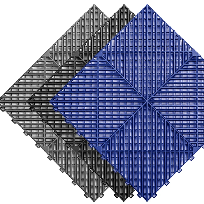 size 400*400mm thickness 18 pp floor tile garage floor tiles Private Plastic Flooring