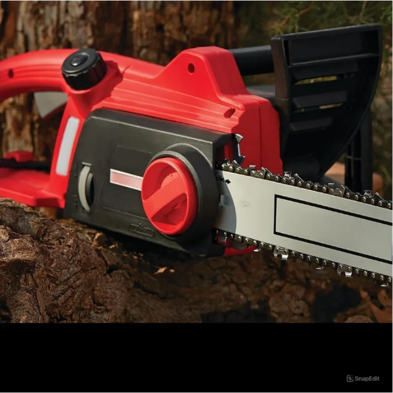 HOT DEAL 16-Inch Corded Electric Chainsaw with Low Kickback, Auto-Oiling, and Tool-Free Chain Tensioning