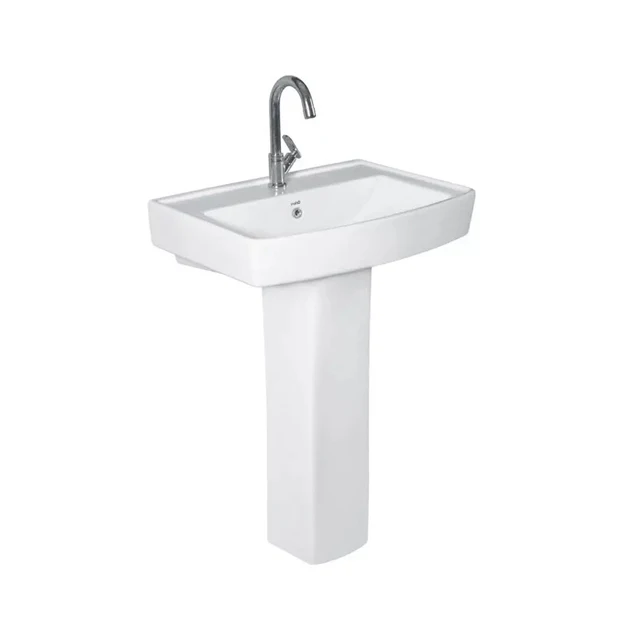 Highest Selling Single Hole Ceramic Outstanding Quality Wash Basin Pedestal with Custom Logo from Indian Manufacturer & Exporter