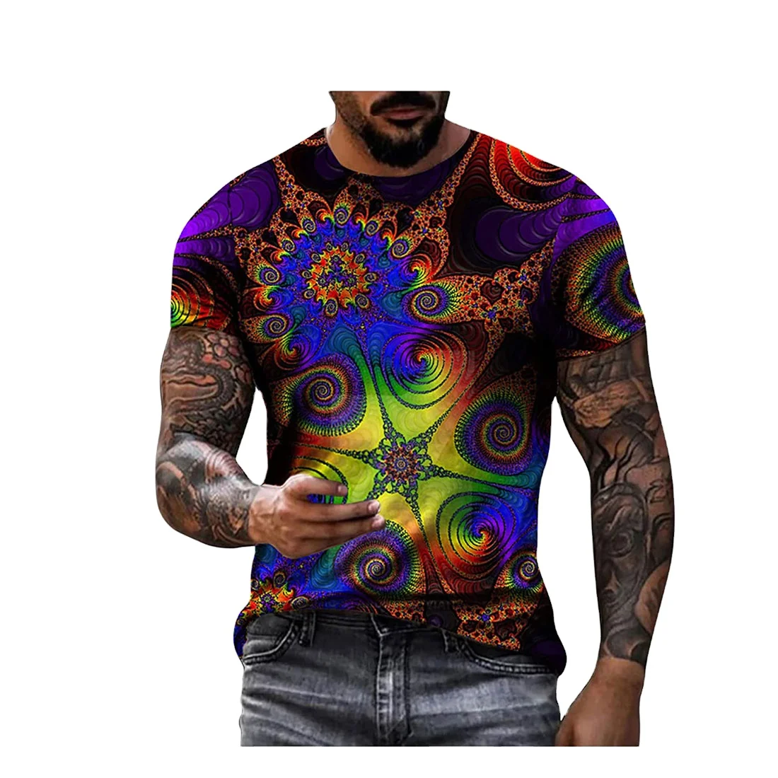 Latest Design Hot Chenille embroidery digital printing logo custom t-shirt 3d sublimation T shirt