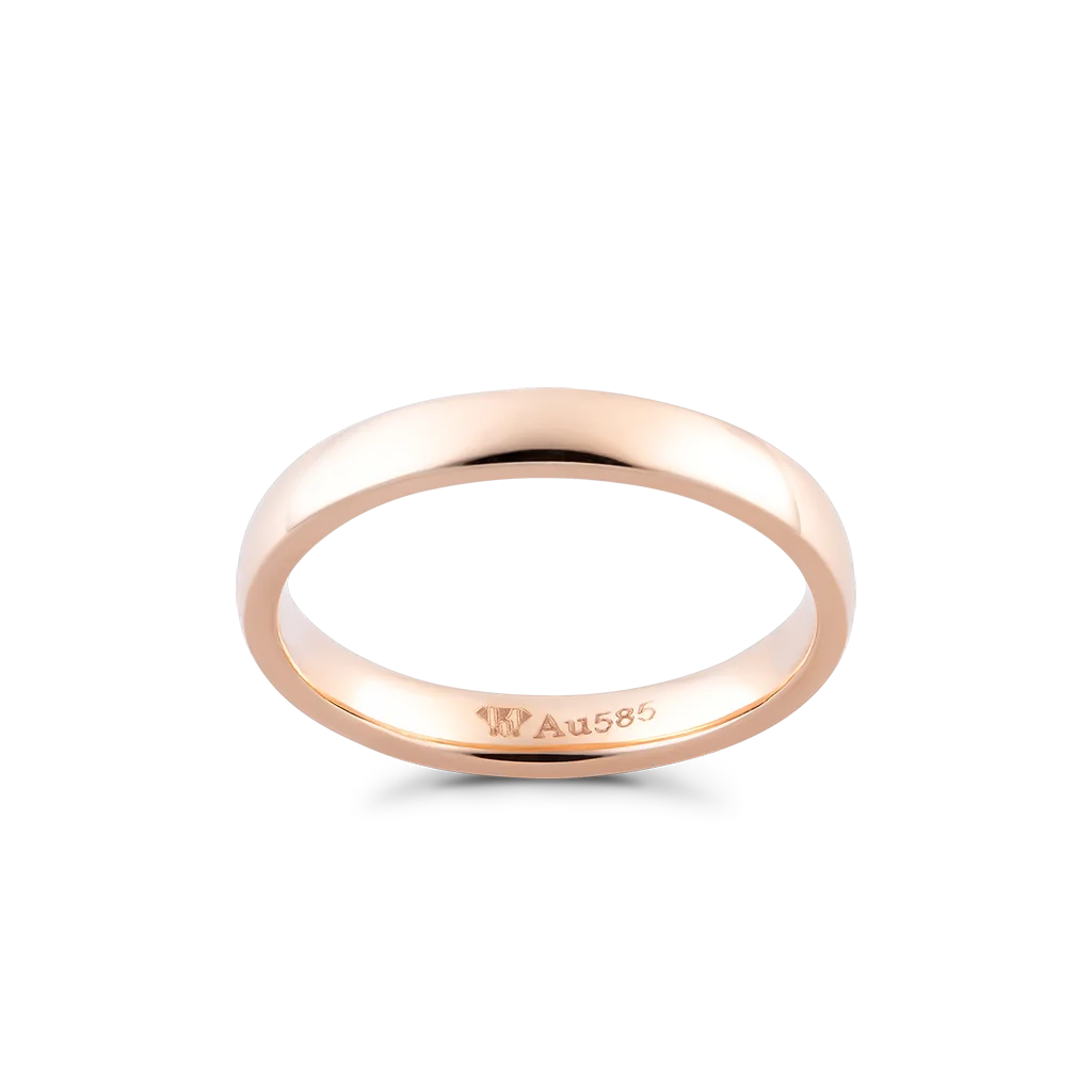 Gold wedding rings for couple 14k gold fine jewelry fashion rings couple 18k gold ring women HTJ Vietnam - NC734