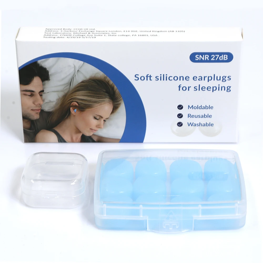 Moldable Earplugs with paper box and plastix box