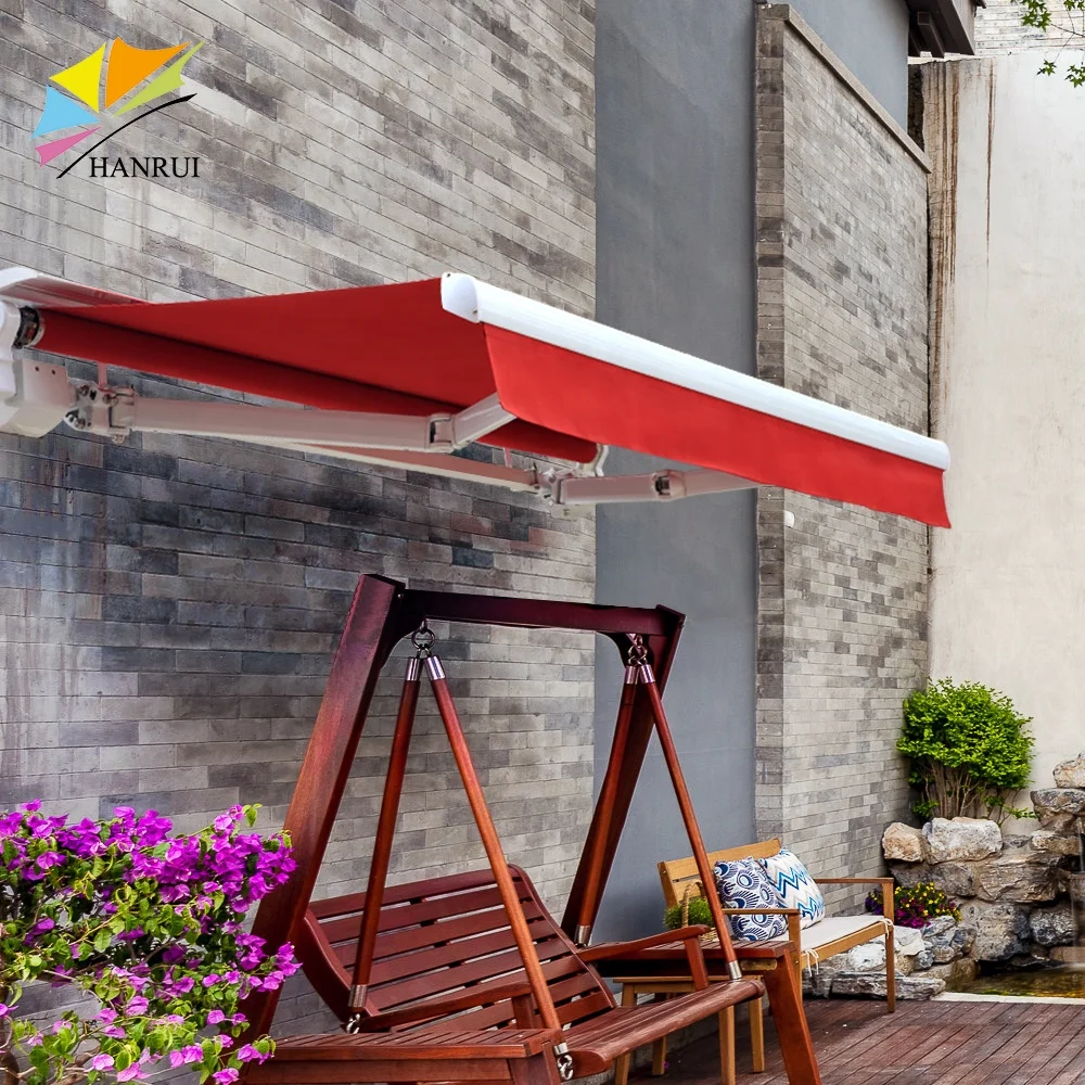 Порошковое покрытие, выдвижной тент, моторизованный алюминиевый тент, ветрозащитный водонепроницаемый наружный тент