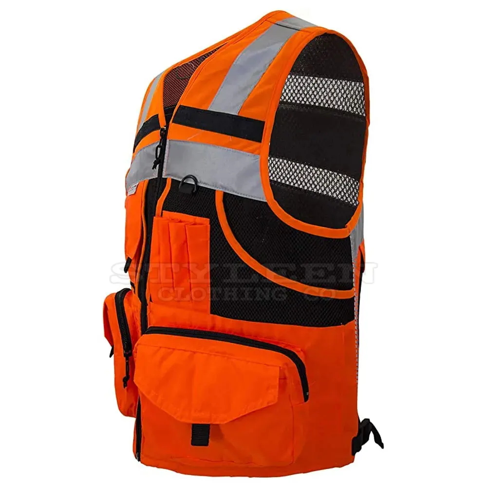 Hi Viz Safety Vest Factory Supply Work Wear High Visibility CE certificated Reflective Tape Premium Safety Vest