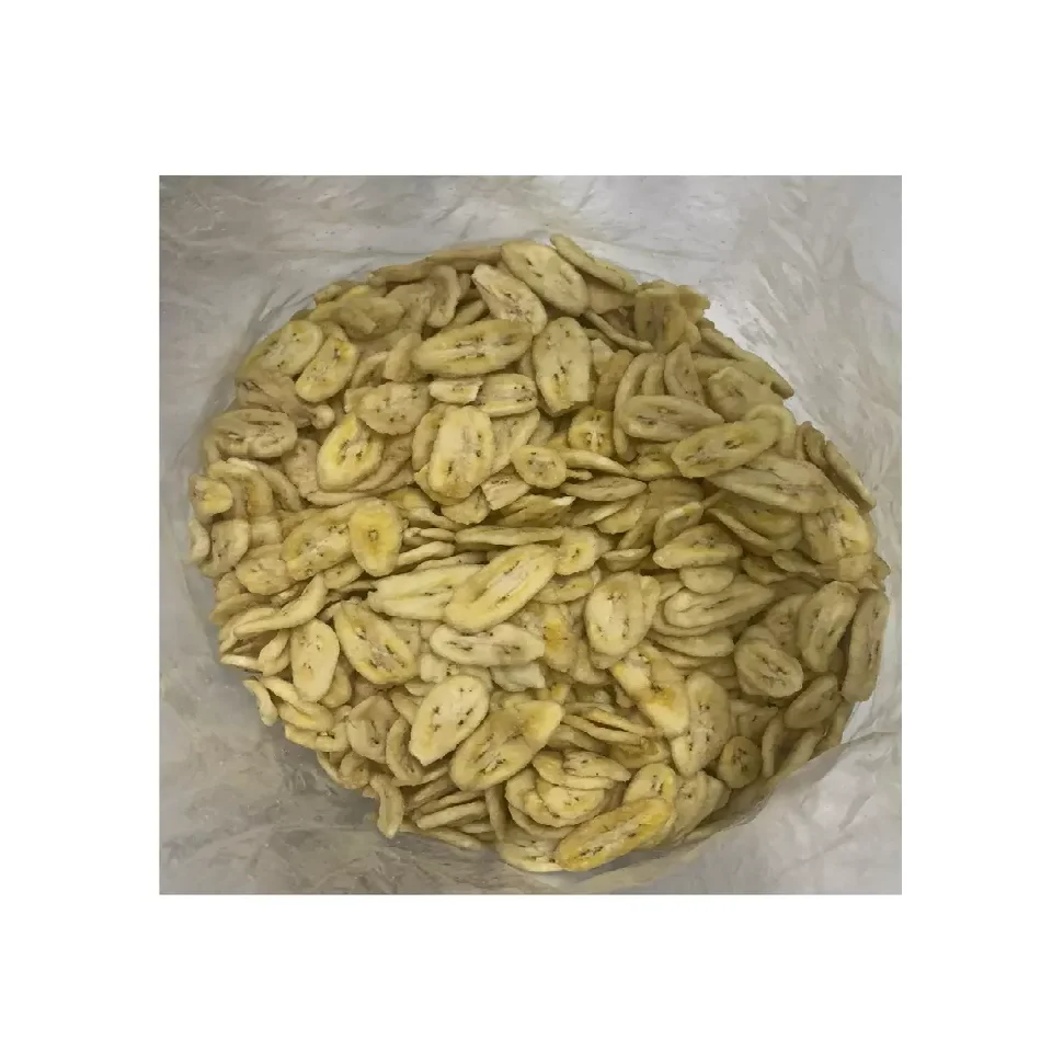 High Quality Snack Food Dried Fried Banana Oval Round Slice Crispy Banana Chips From Vietnam Supplier