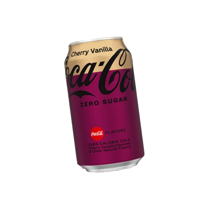 Coca Cola Cherry Vanilla Zero Sugar Soft Drink Available in All Sizes 250ml 330ml 500ml Perfect for Wholesale and Retail Orders