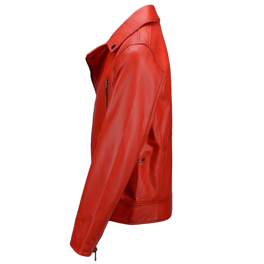 Factory price Faux Fur Men Winter Thickening Warm Jaket Turn Down Collar Black Brown Motorcycle Leather Jackets