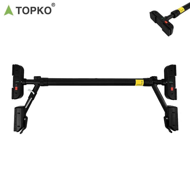 TOPKO High Quality Door Horizontal Bar Home Exercise Fitness Equipment Steel Pipe Adjustable Pull Up Training Bar