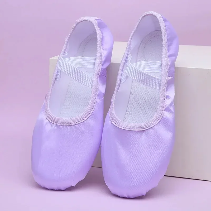 Customize Pure Satin Flesh Multi Color From Child To Women Girls Kids Pointe Shoes Dance Slippers Practice Ballet Shoe