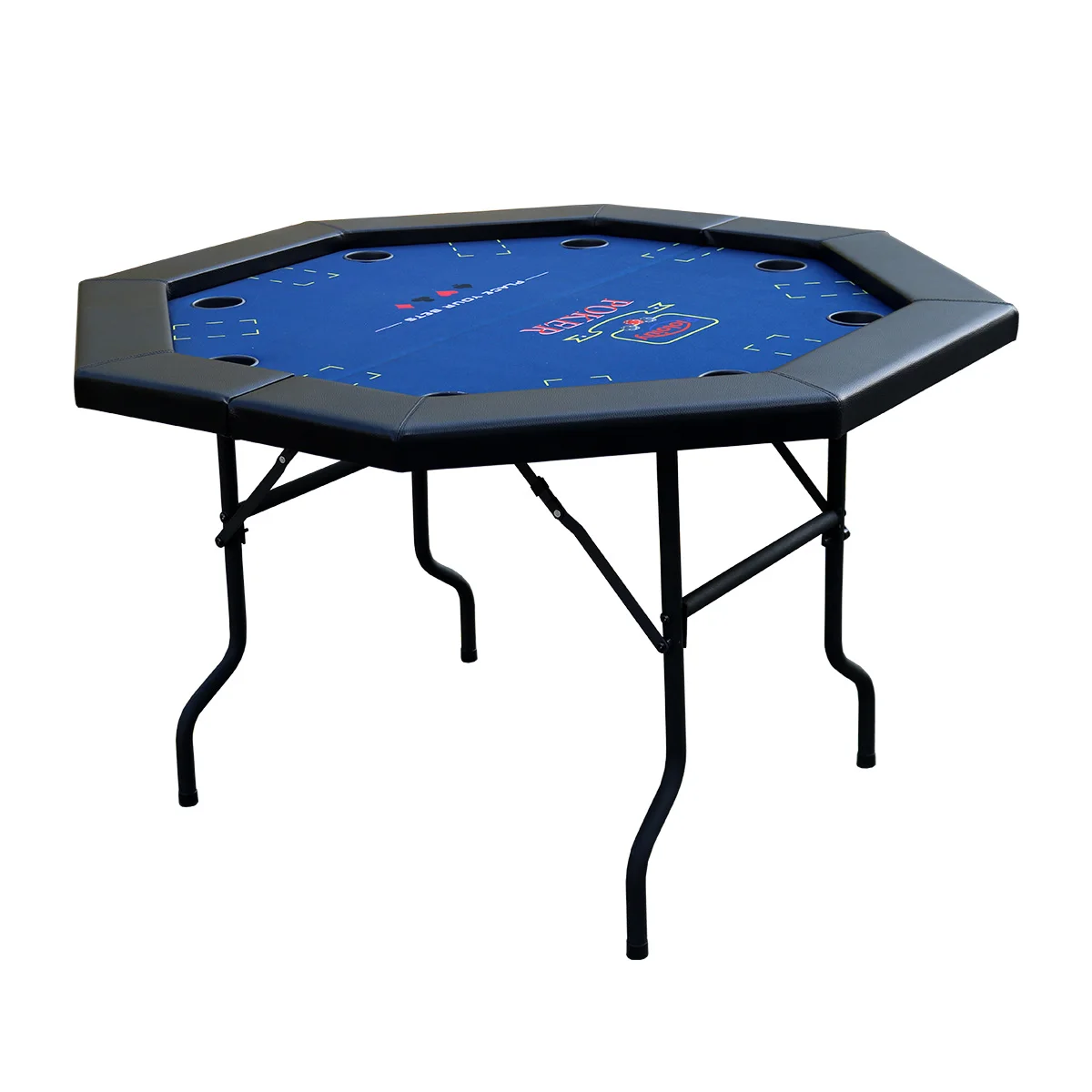 wholesale Texas Casino Poker Table Foldable Octagonal Gambling Table 8-Players