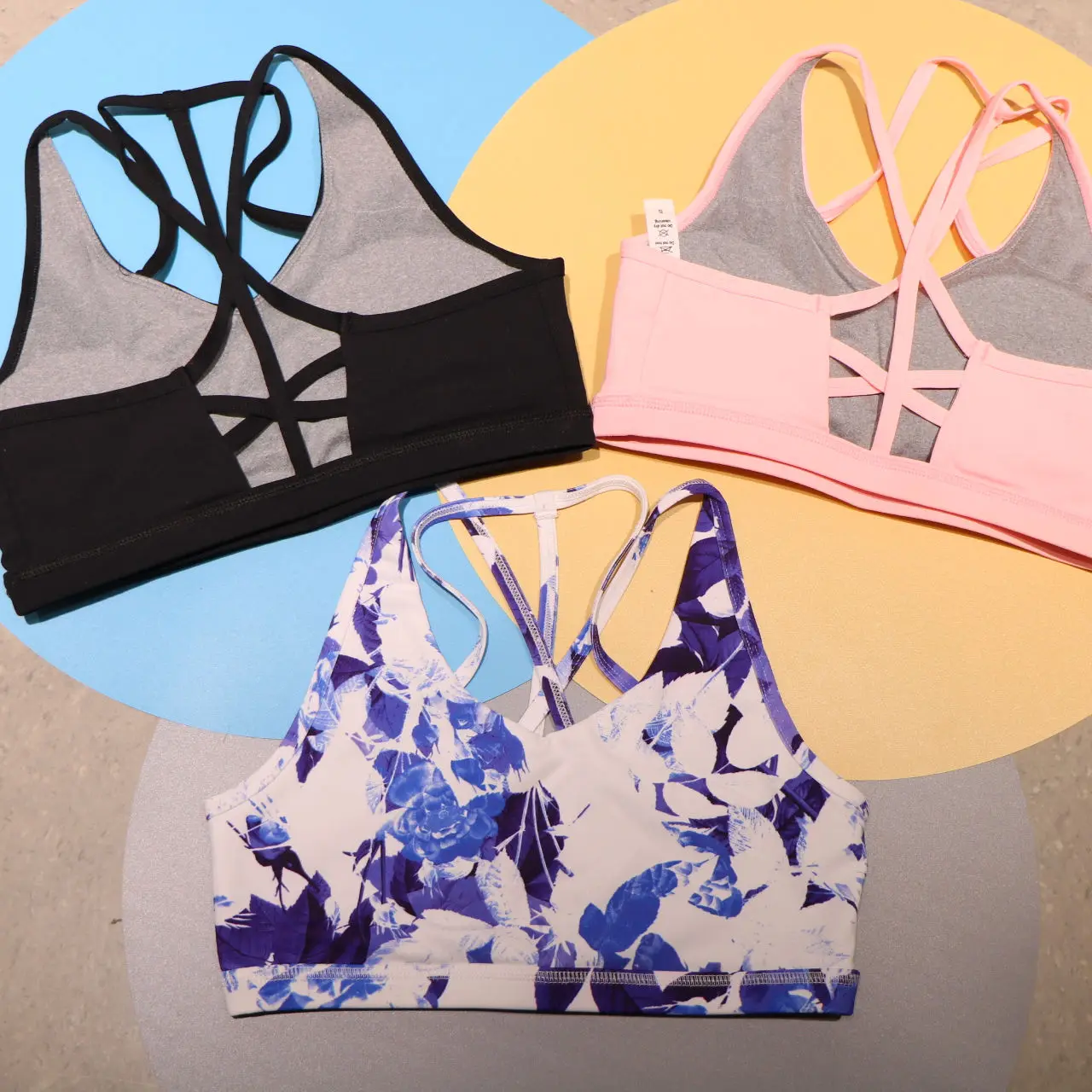 Hot Sexy xxxx Seamless Sports Bra Buckle Cross Back Printed Anime Sports Bra For Women Sport Bra Fitness Push Up High Support