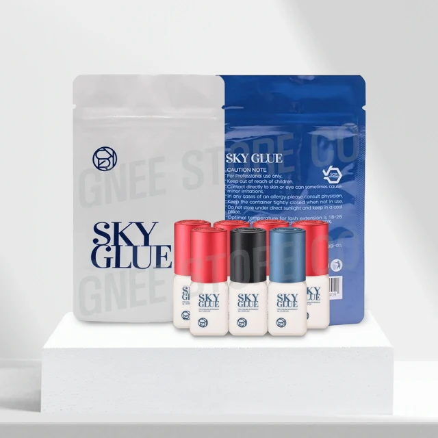 Клей Sky S + 5 мл для наращивания ресниц Корея оригинальный клей Red Cap Быстросохнущий длительный частной марки