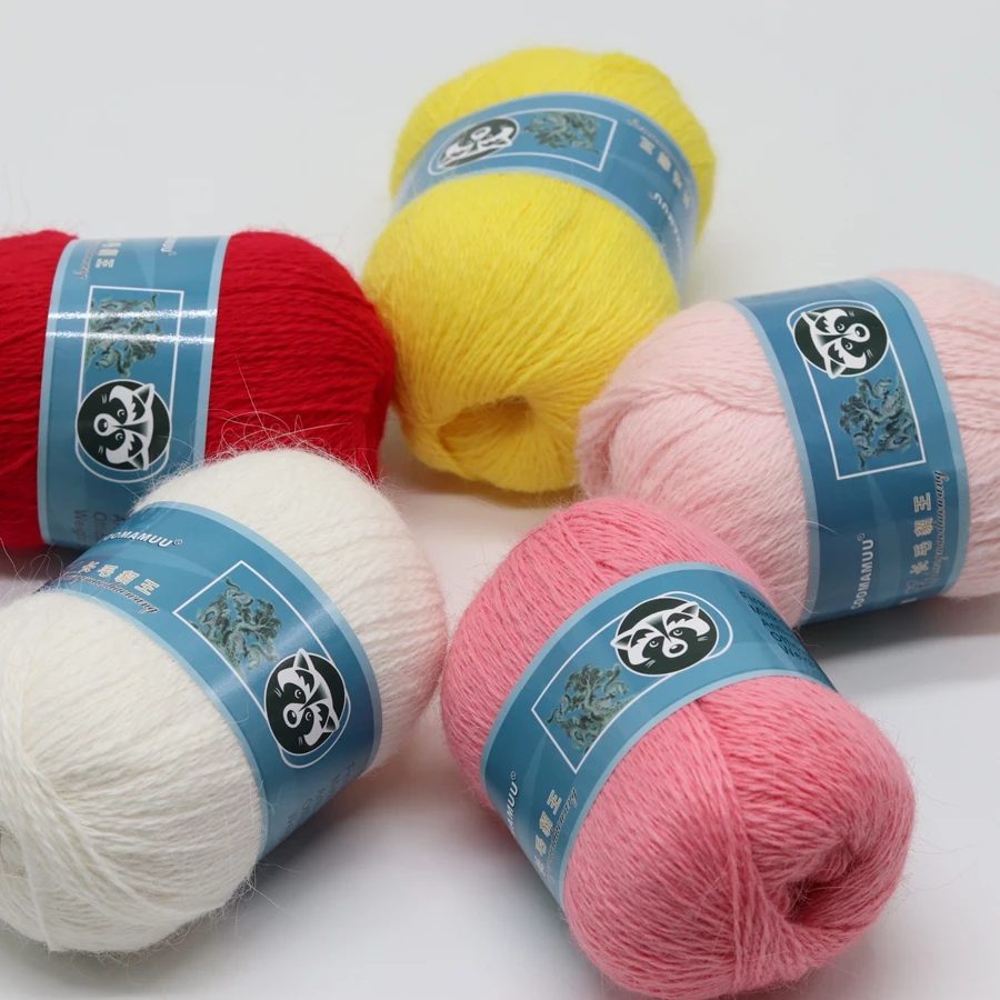 Long Haired Mink Wool Yarn, Medium Coarse Mink Wool Ball, Machine Woven And Hand Woven Yarn