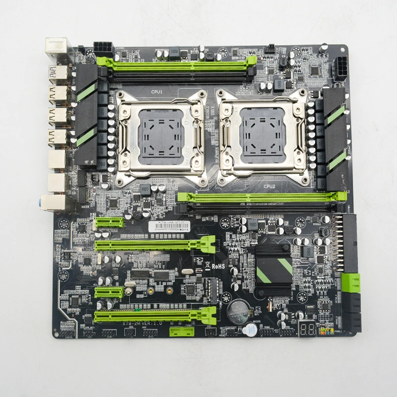 Hot Sales Xeon E5 LGA2011 0 Dual Lan Max 64GB Dual Channels DDR3 x79 Gaming Computer Motherboard