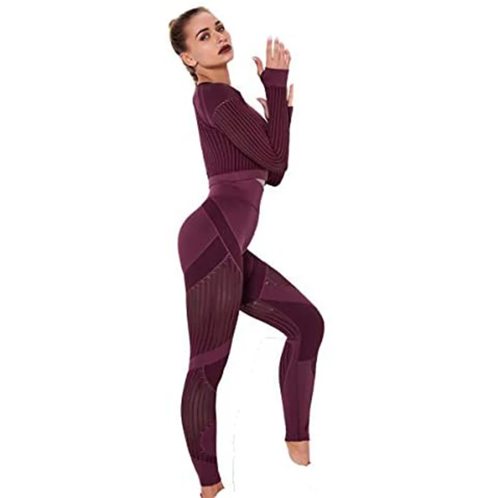 Sexy And Fashion Yoga Gym Wear Set Workout For Women And Girls Wholesale Fitness Set Custom Yoga Set Women