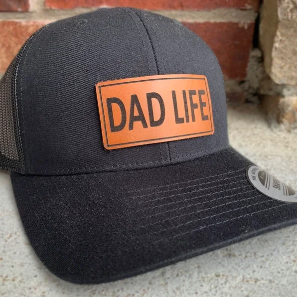 Dad Life Leather Patch Dad Hat Wholesale Hat Custom Logo Custom Hat Back Mesh High Quality Gorras Vietnam Headwear