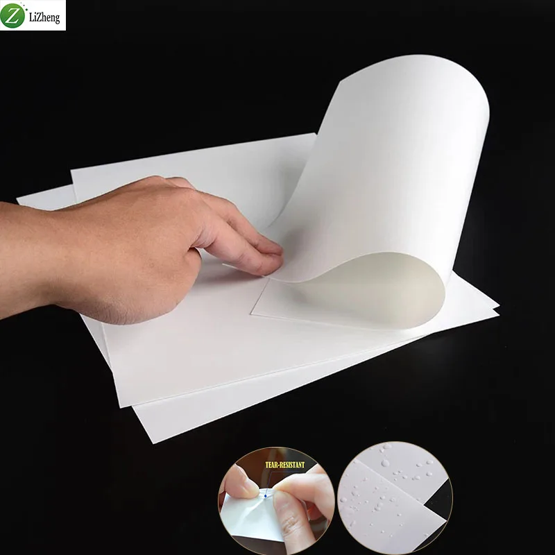 Lizheng waterproof nevertear paper laser printers pet synthetic paper a3 300gsm