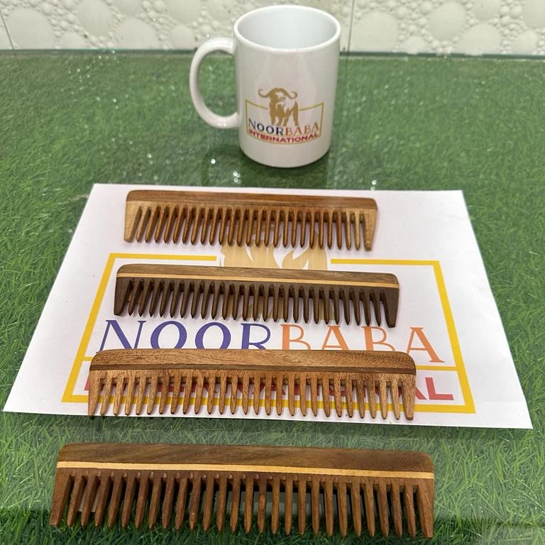 Handcrafted from Neem Wood Neem is a wonder plant Handmade Neem Wood Combs recognized for its medicinal properties