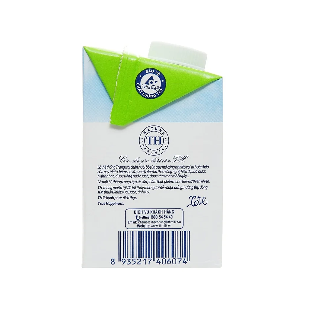 TH True Milk Organic 500ml Delicious Drinks Healthy Beverage Halal Certified Fresh Pure Organic Cow Milk Drink