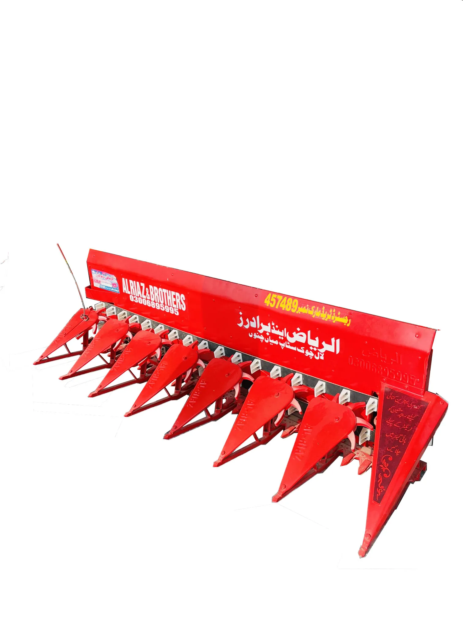 Farm Equipment, wholesale PTO Driven tractor mounted Wheat, Rice and alfalfa cutting 7 rows 2 Belts Reaper