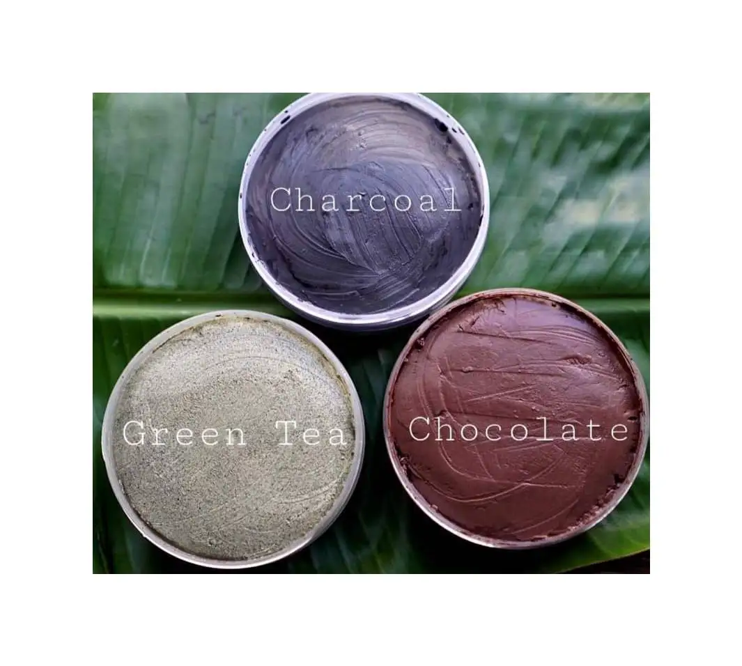 Thai Herbal Clay Mask , Aloe Vera Mud Add Green Tea Powder, Premium Quality from Thailand 450g.