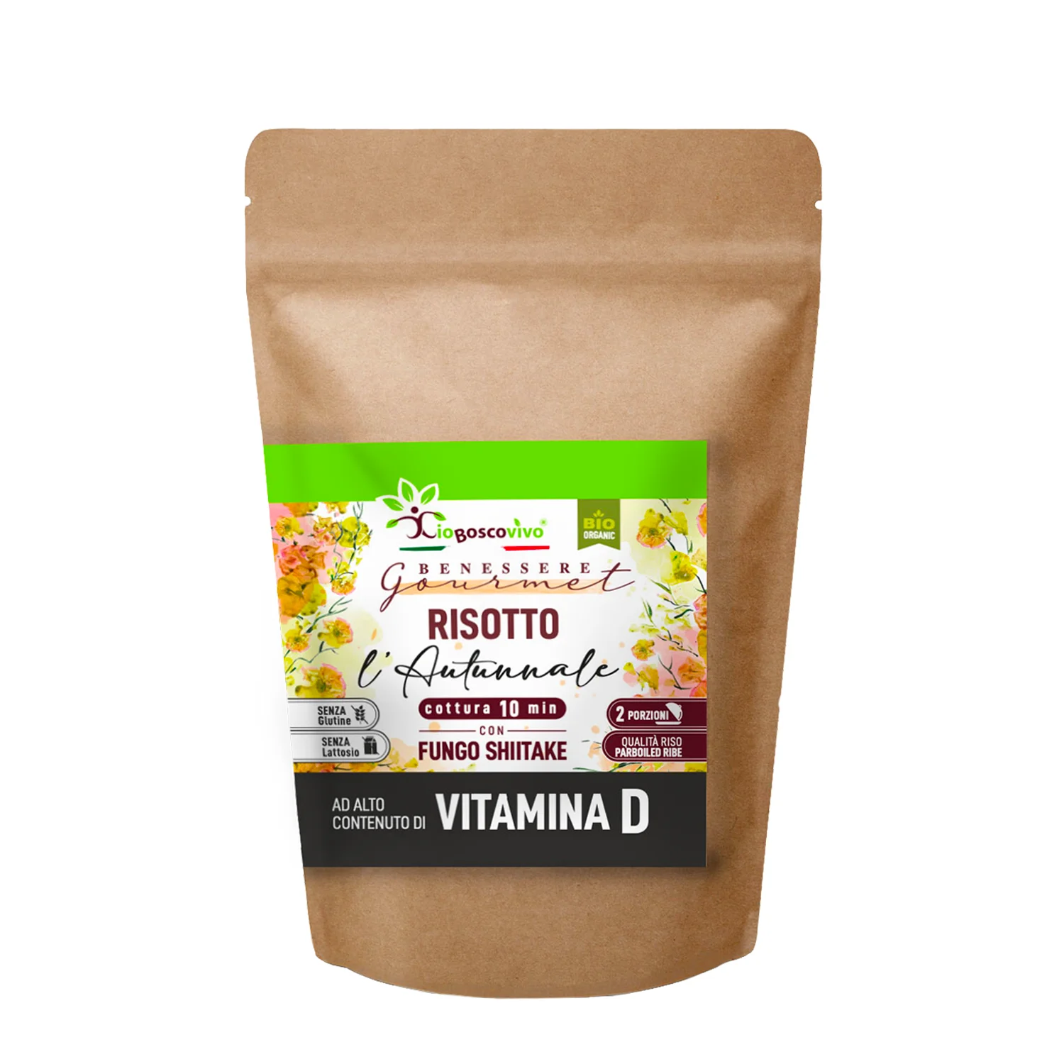 Top quality italian Bio HEALTHY vitamin D rich SHIITAKE risotto parboiled pumpkin hazelnut IGP Piedmont 18x200g For Export