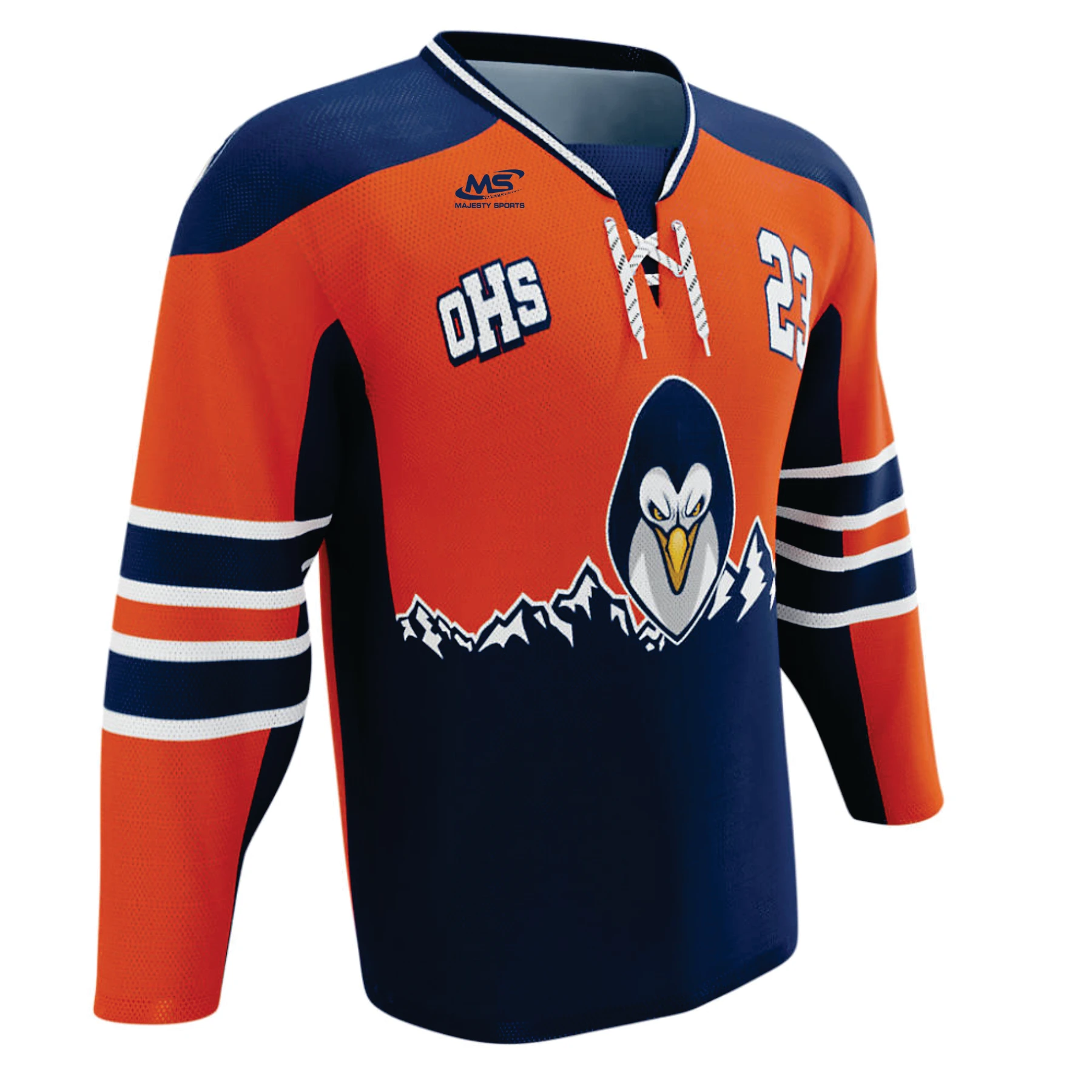 2 Ply Elbow insert for extra durability  Custom Youth ice Hockey Goalie Jersey