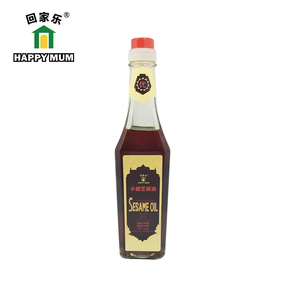 100% Pure Sesame Oil Finishing Oil Drizzle Overcooked Dishes (630ml x 12 bottles) Bulk Sesame Oil Sale For Supermarket
