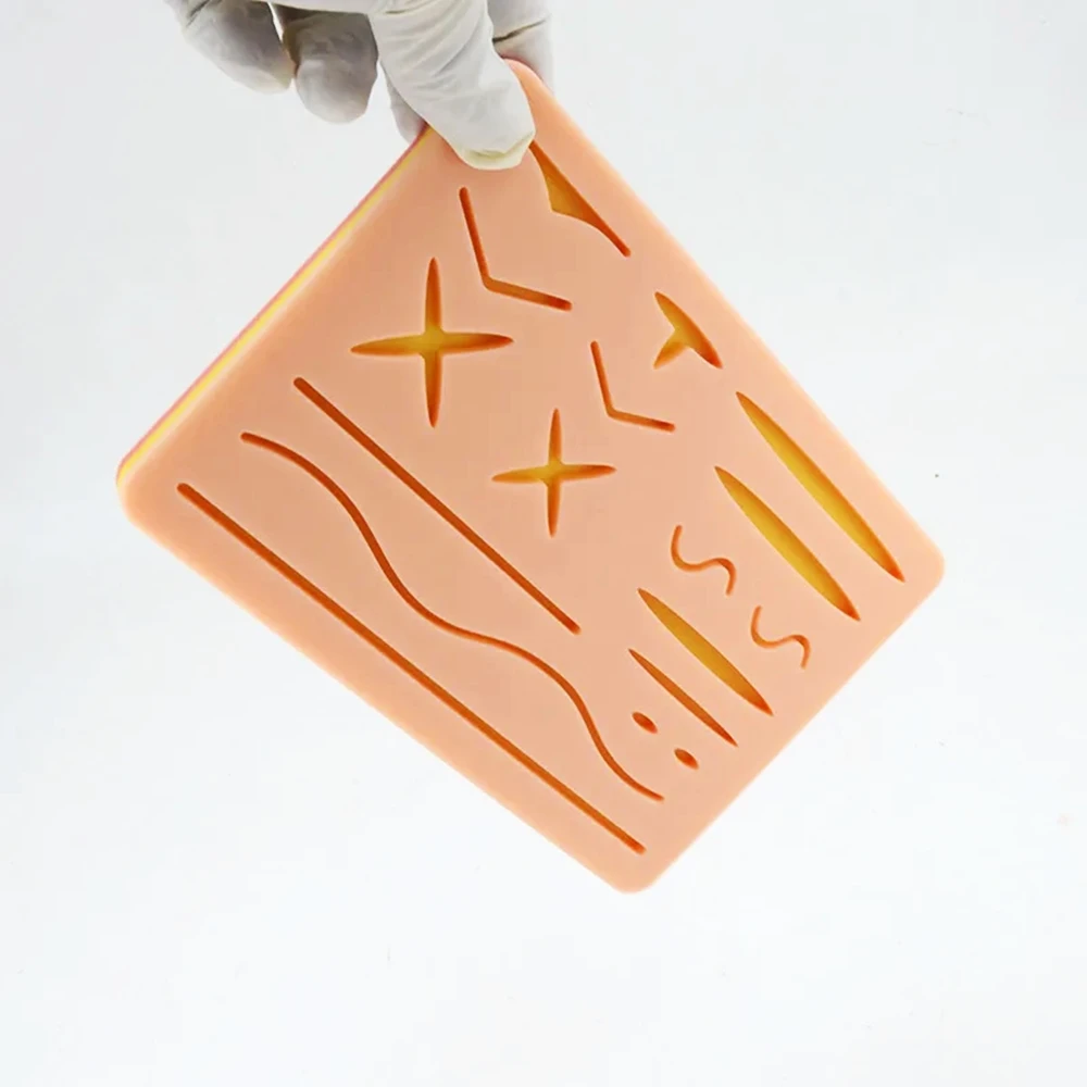 Suture skin Pad Silicone Suture Practice pad Surgical training mat Silicone Suture skin Pad
