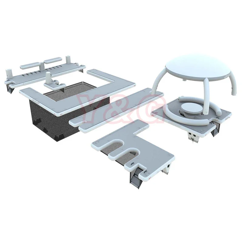 Y&G commercial inflatable pontoon dock inflatable yacht dock air floating dock