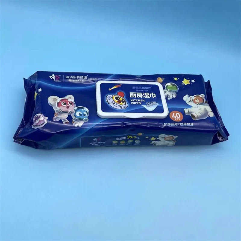 Free Alcohol-Free Oem Odm Baby Wet Tissue Flushable Toilet Water Organic Eco Friendly Multi-Function Kitchen Cleaning Wet Wipes