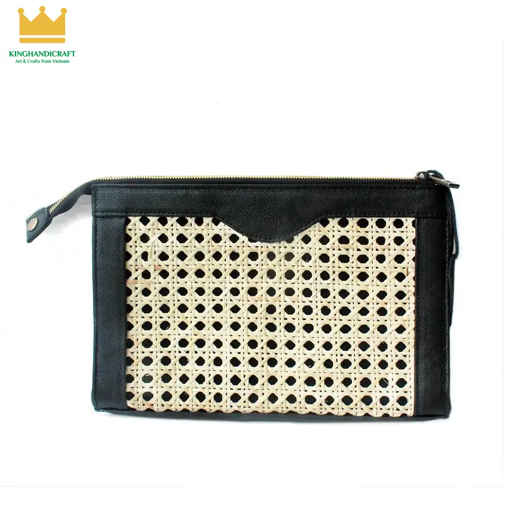 Rattan cane webbing bag new design, Rattan wicker bag new luxury wholesale 2024