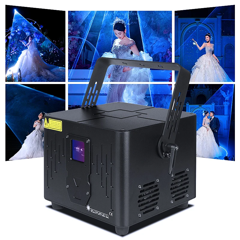 SHTX Professional Stage Animation 3d dj Laser Light 10W RGB Laser Projector for Concerts Events Nightclubs Parties 8W laser show