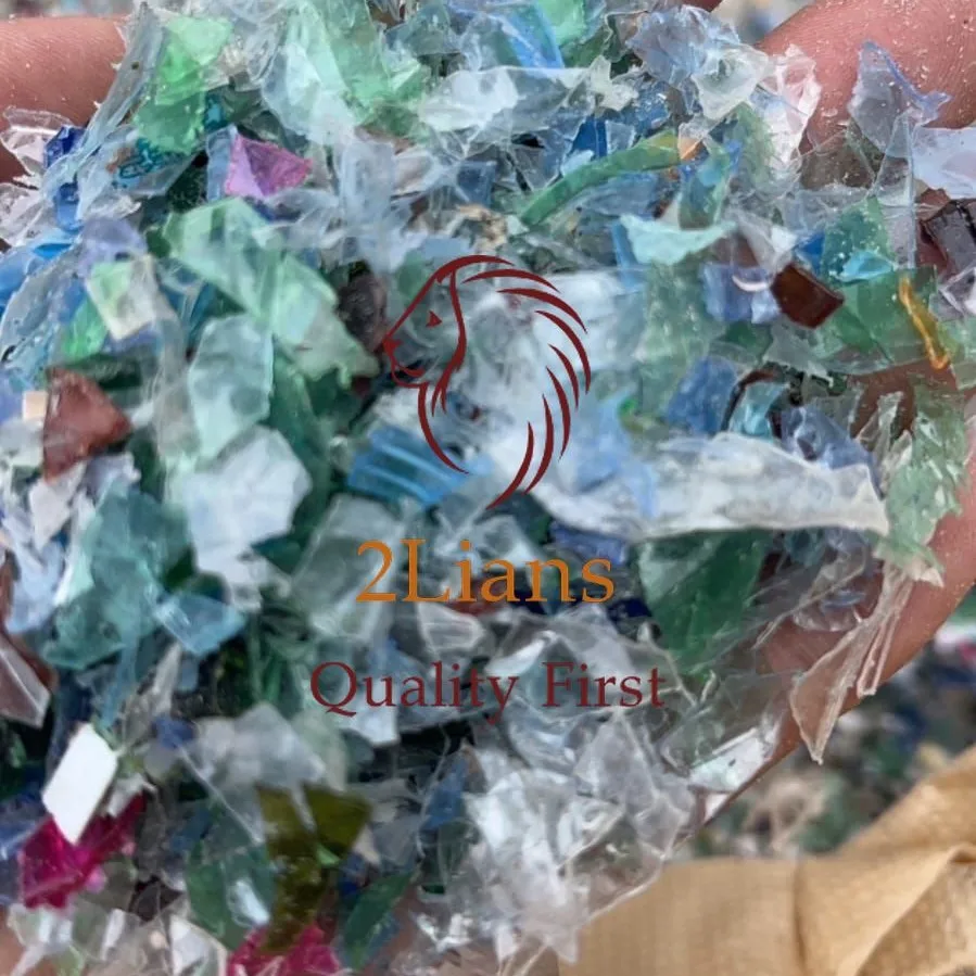 PET Bottle Flakes Mix Color