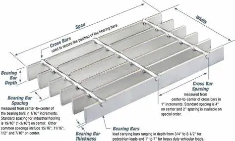 Steel Grating building materials china shunfu factory manufacturing