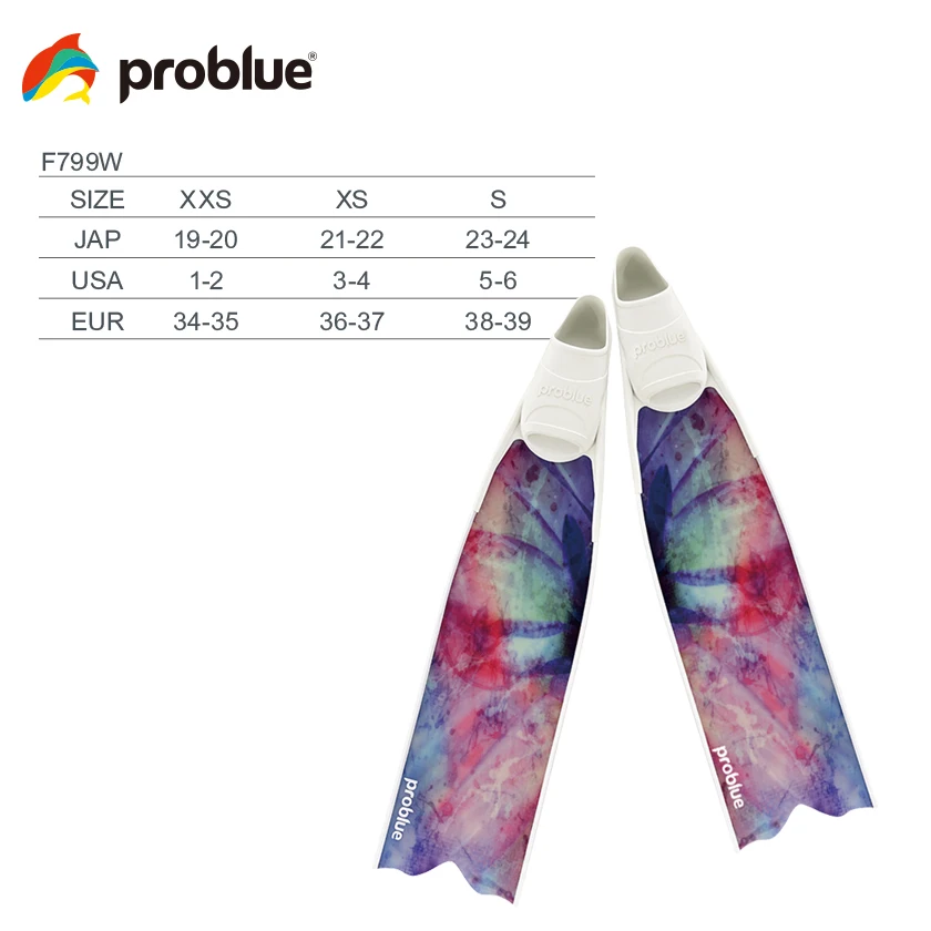 Problue Mermaid Splash Freediving Fins