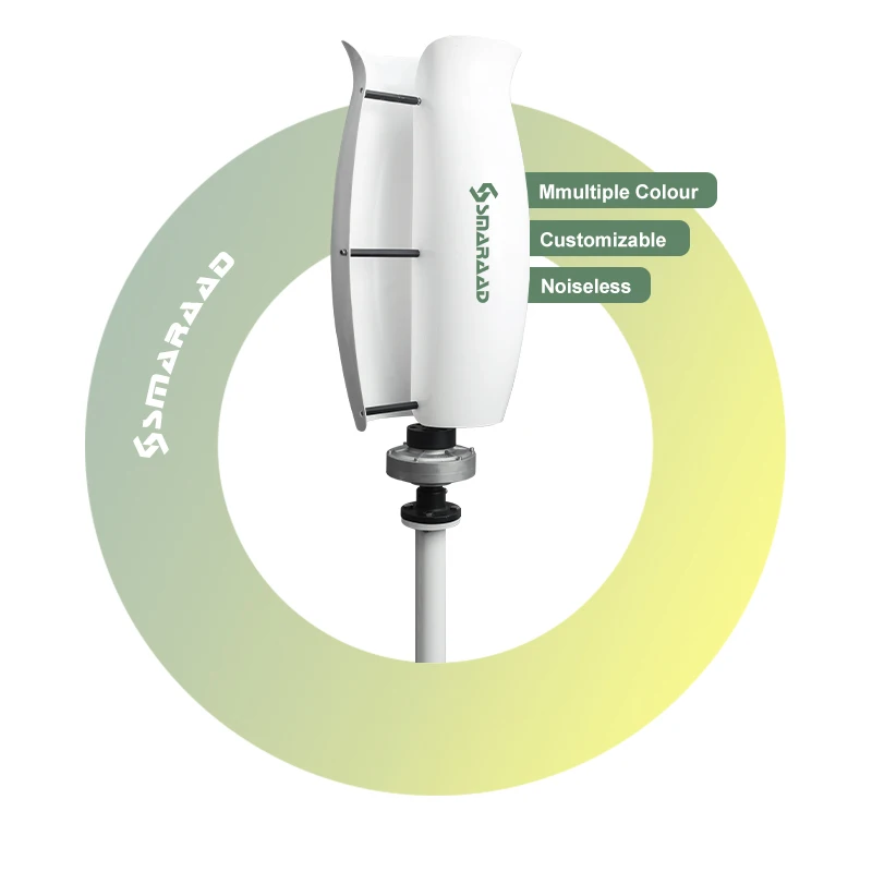 SMARAAD High Efficiency 300W Vertical Axis Tulip Wind Turbine Home use 12V 24V Plads at home wind turbine