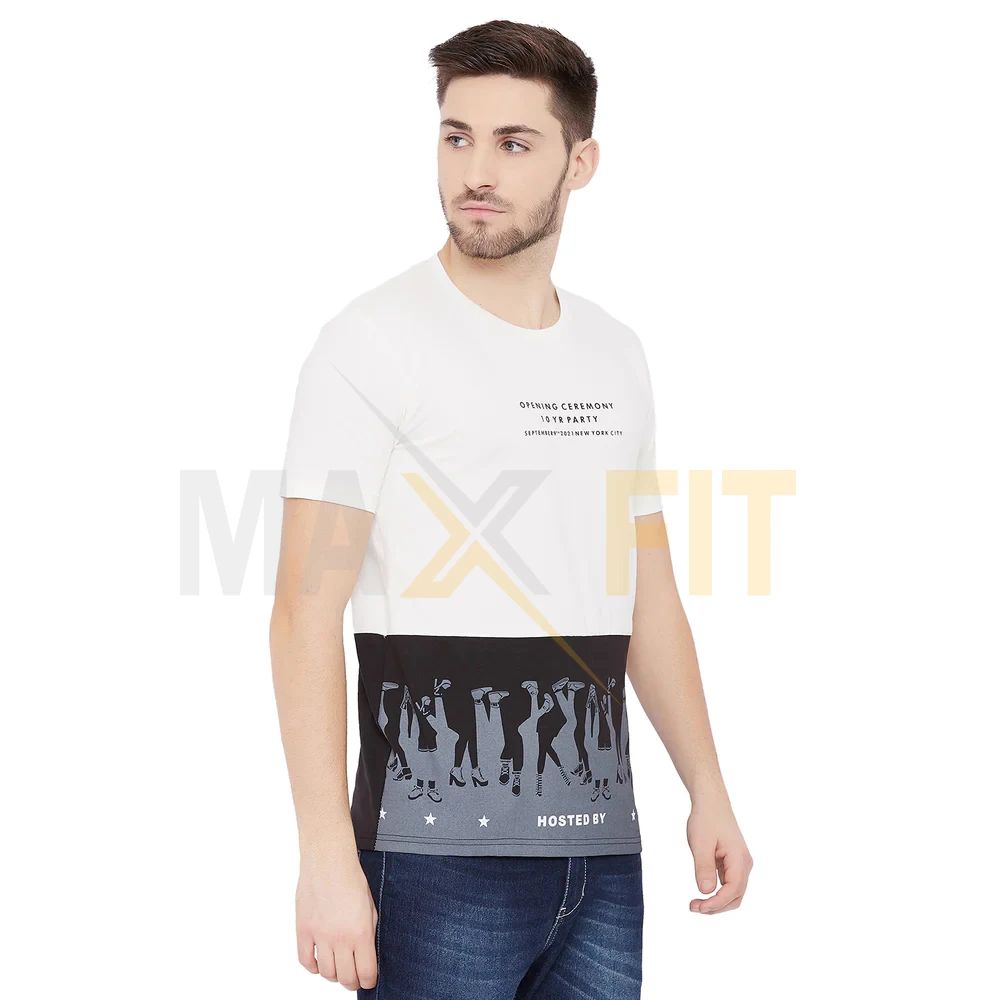 Men Half Sleeves Custom Made Cotton Fabric Customized Casual Wears Best Design Casual Wears Men T-Shirts