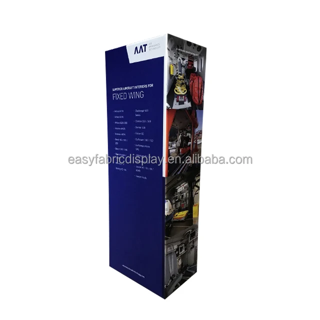 Portable exhibit booth design backdrop tower display stand exhibition booth tension fabric backdrop for trade show expo