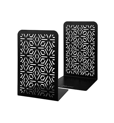 Antique-inspired standard design metal bookends perfect for enhancing bookshelf aesthetics with a classic touch