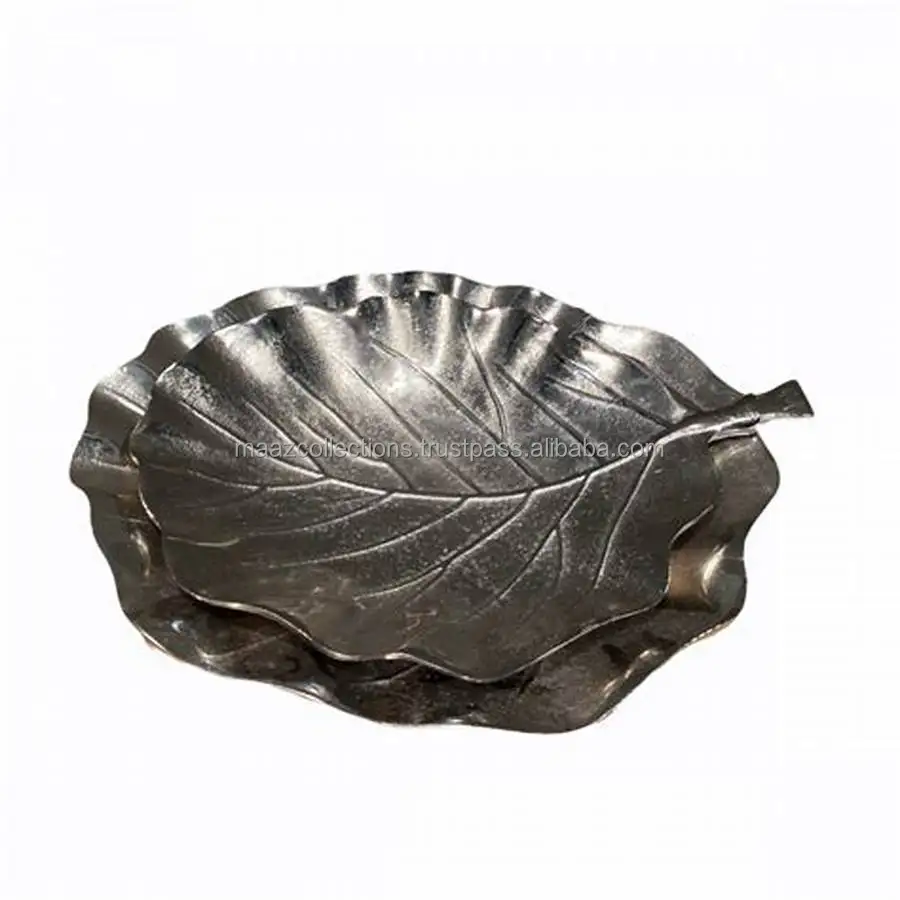 Antique Designer Tableware Serving Platters and Bowls Maple Shape Platters for Home and Hotels Leaf Shape Bowl Dishes and Trays