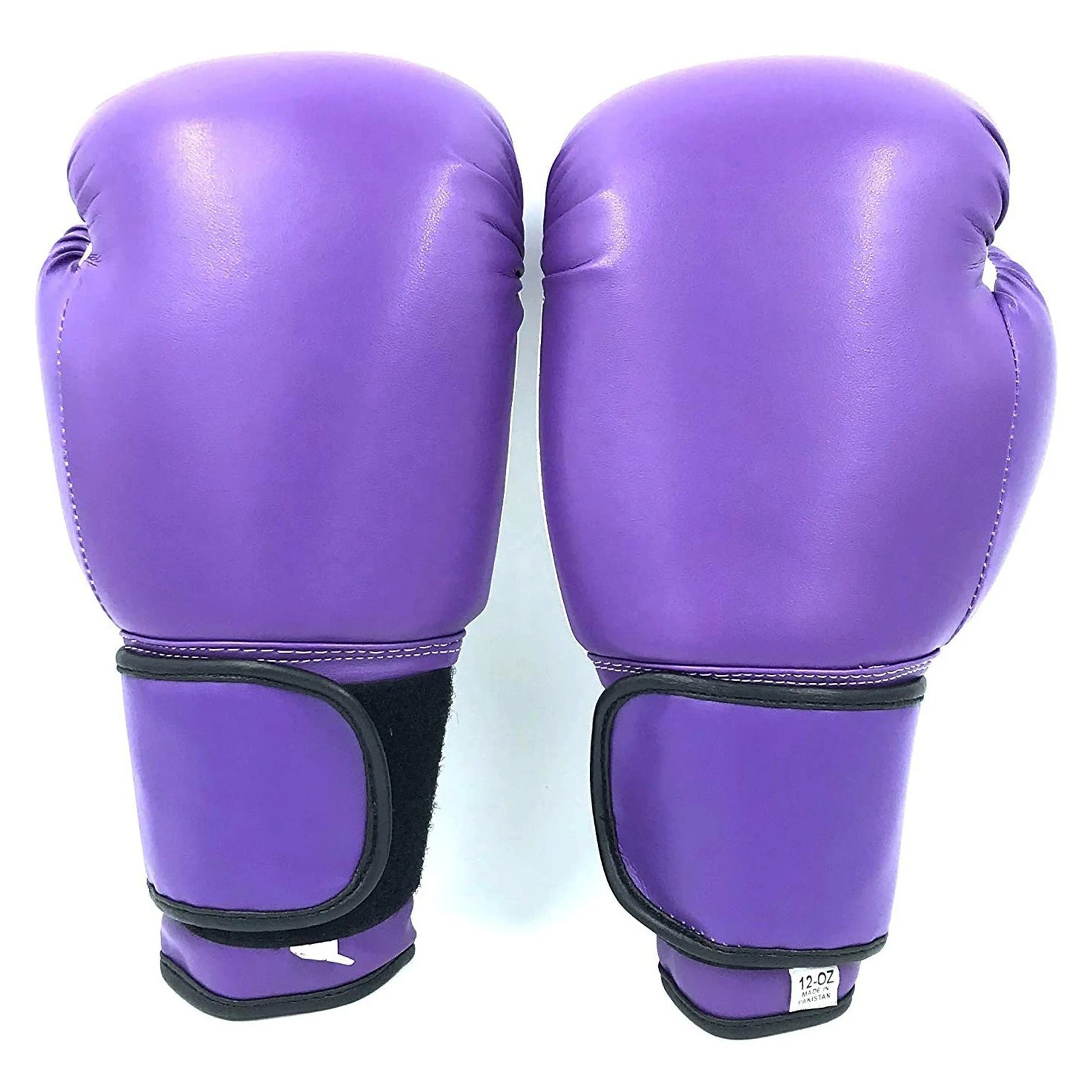 Two Color Solid Purple & White design vintage Purple professional Punching boxing gloves